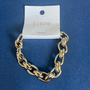 J Crew Gold chunky chain bracelet NWT